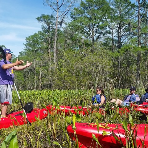 Aj speaking to a tour