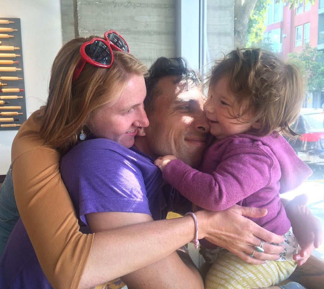 family Family hugging